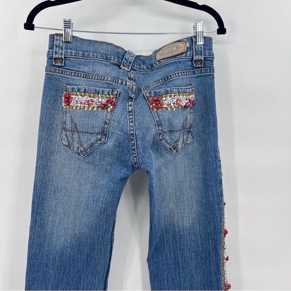 Allen B Jeans Denim Embroidered Blue New - Picture 7 of 13